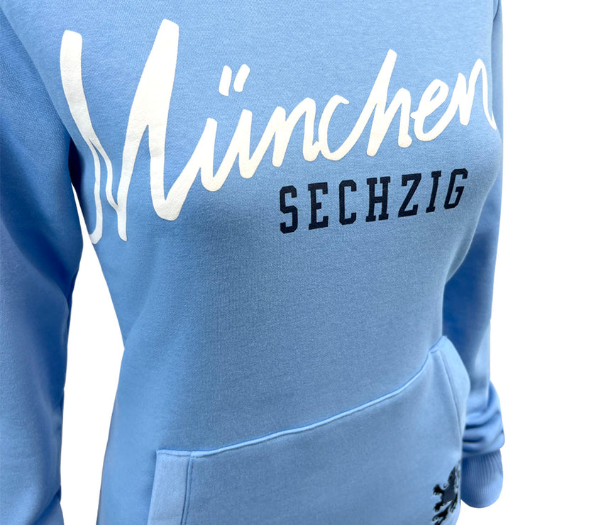 Lady Hoodie München Sechzig hellblau