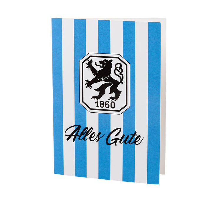Glückwunschkarte Retro Stripes