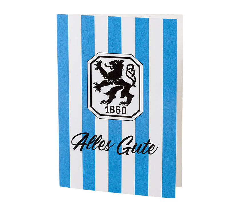 Glückwunschkarte Retro Stripes