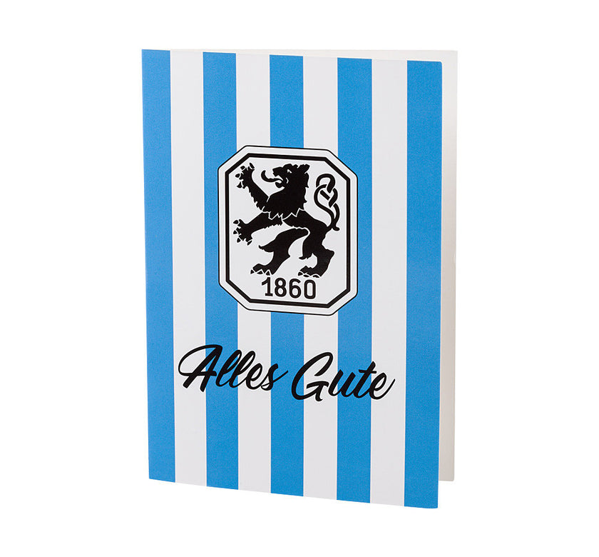 Glückwunschkarte Retro Stripes