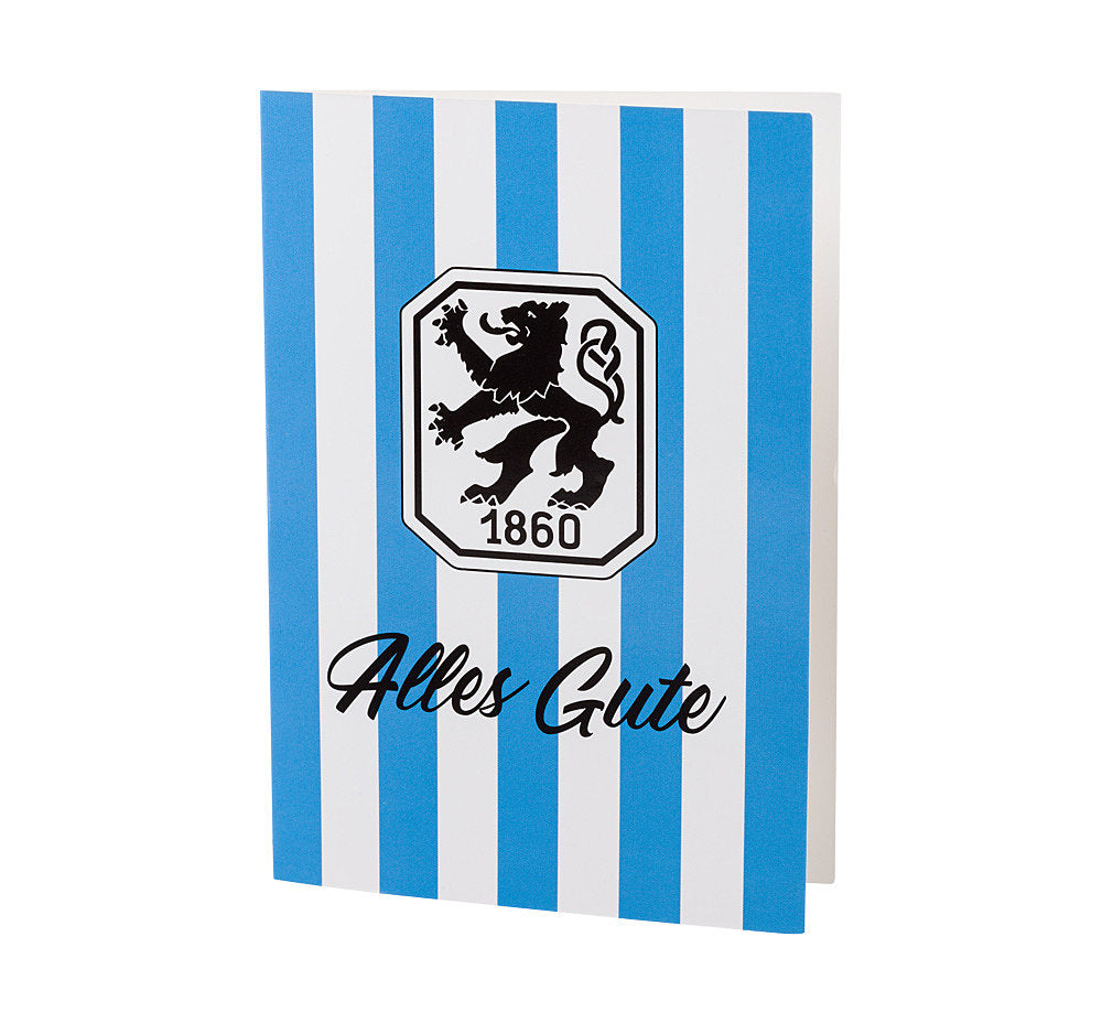 Glückwunschkarte Retro Stripes