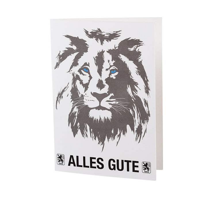 Glückwunschkarte Löwe