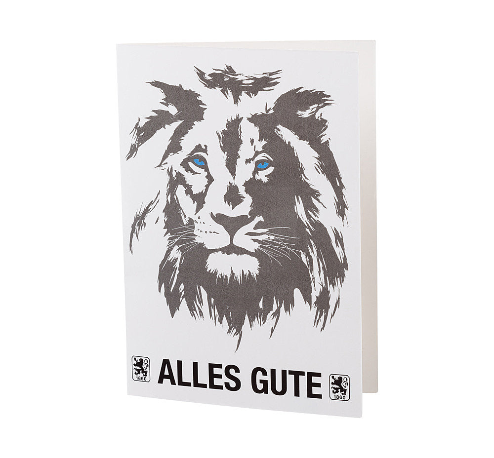 Glückwunschkarte Löwe