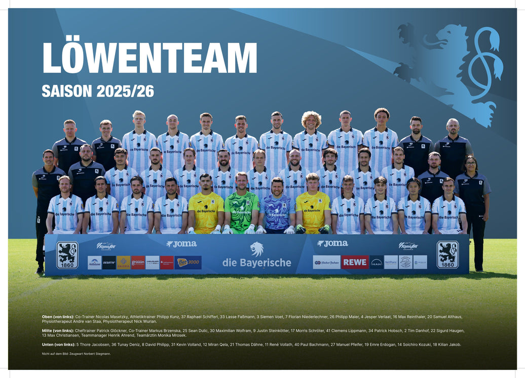 Mannschaftsposter 2025/26