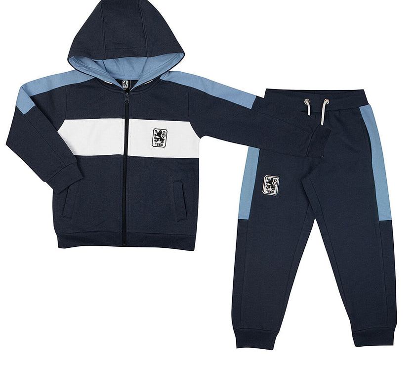 Kinder Jogginganzug Logo marine