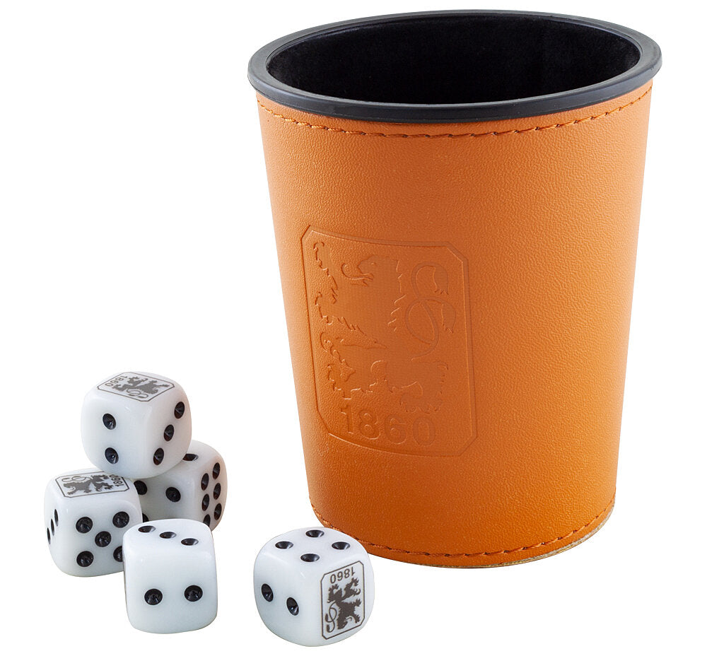 Würfelbecher mit Würfel im Set