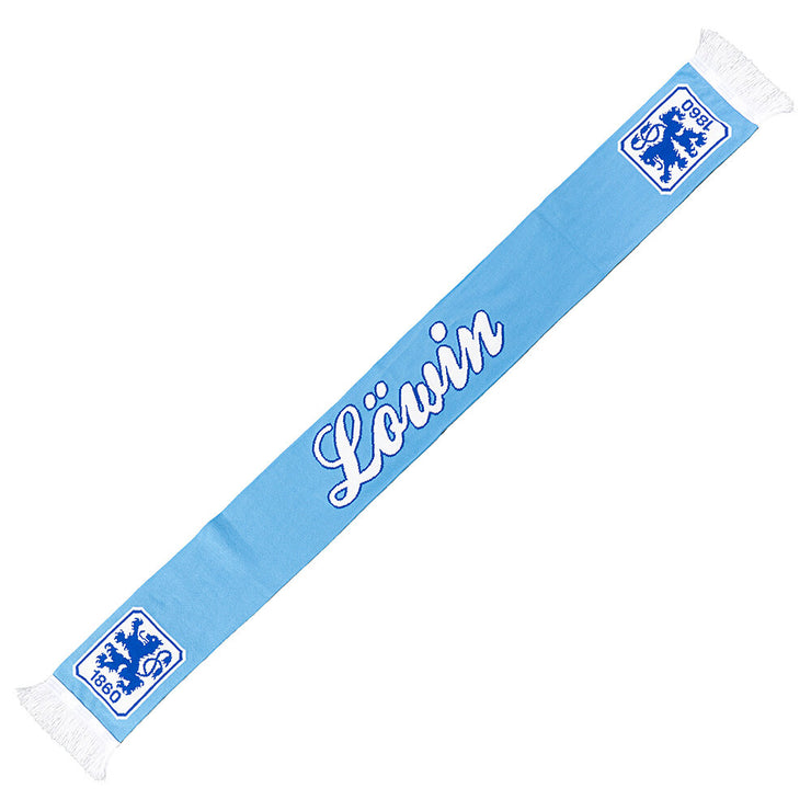 Schal Löwin hellblau