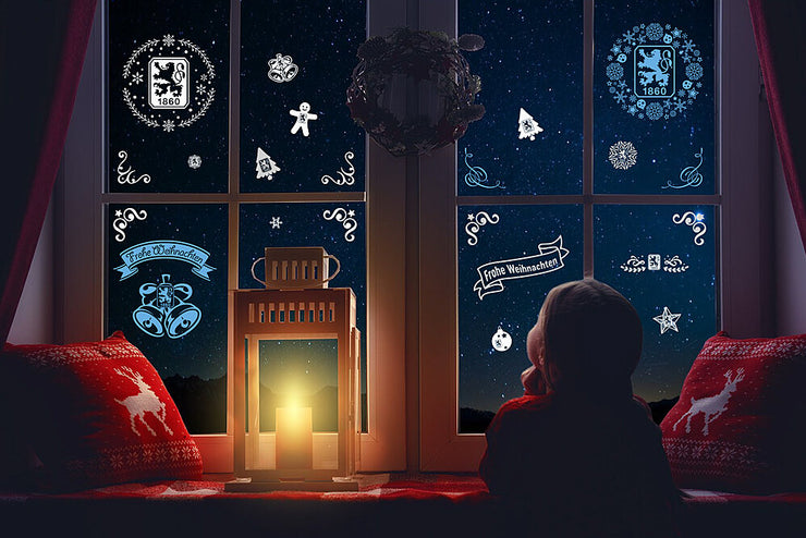 Weihnachtsdeko Fensterbilder (65 Stück)