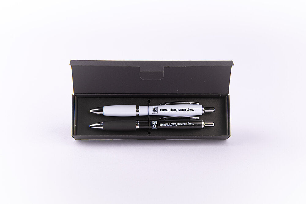 Kugelschreiber 2er-Set weiß/schwarz
