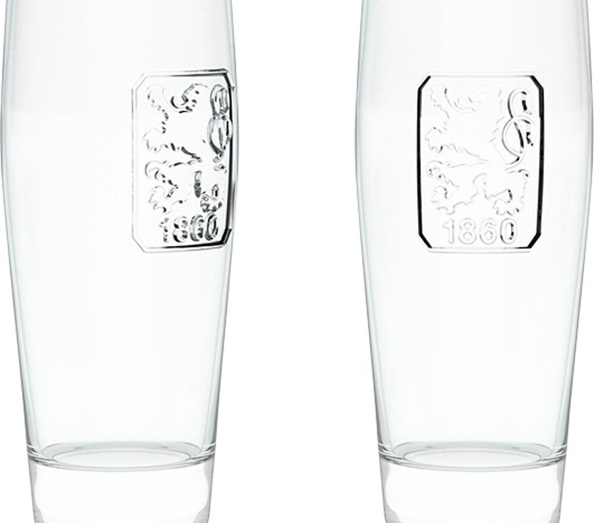 Halbeglas Relief 2er-Set