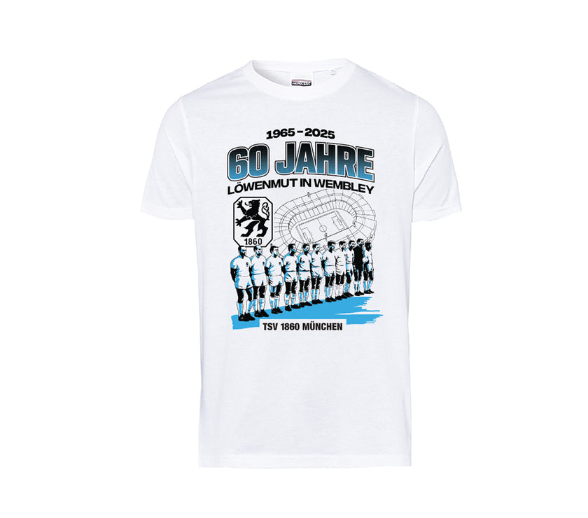 T-Shirt 60 Jahre Wembley weiß