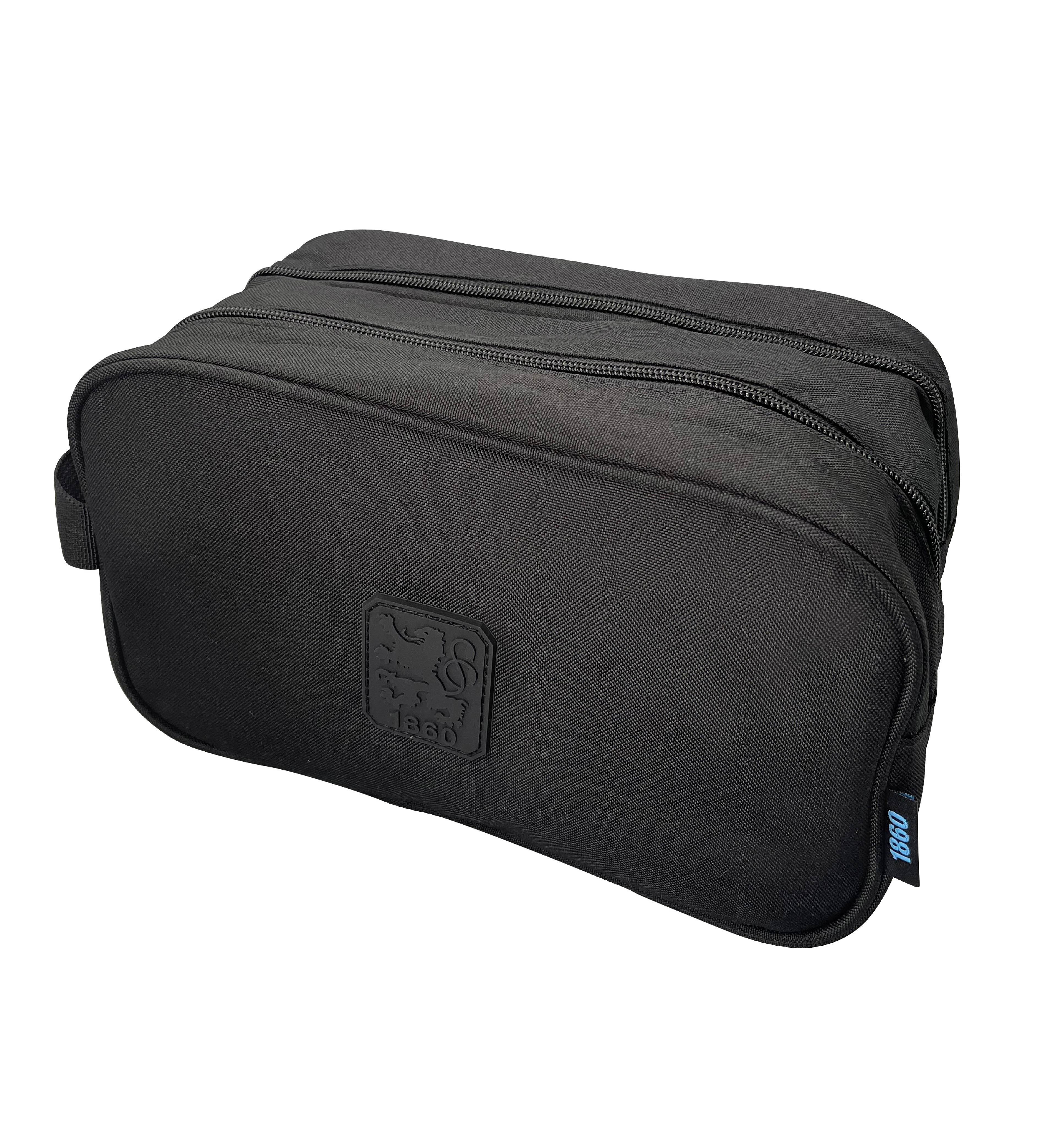 Kulturbeutel Emblem schwarz