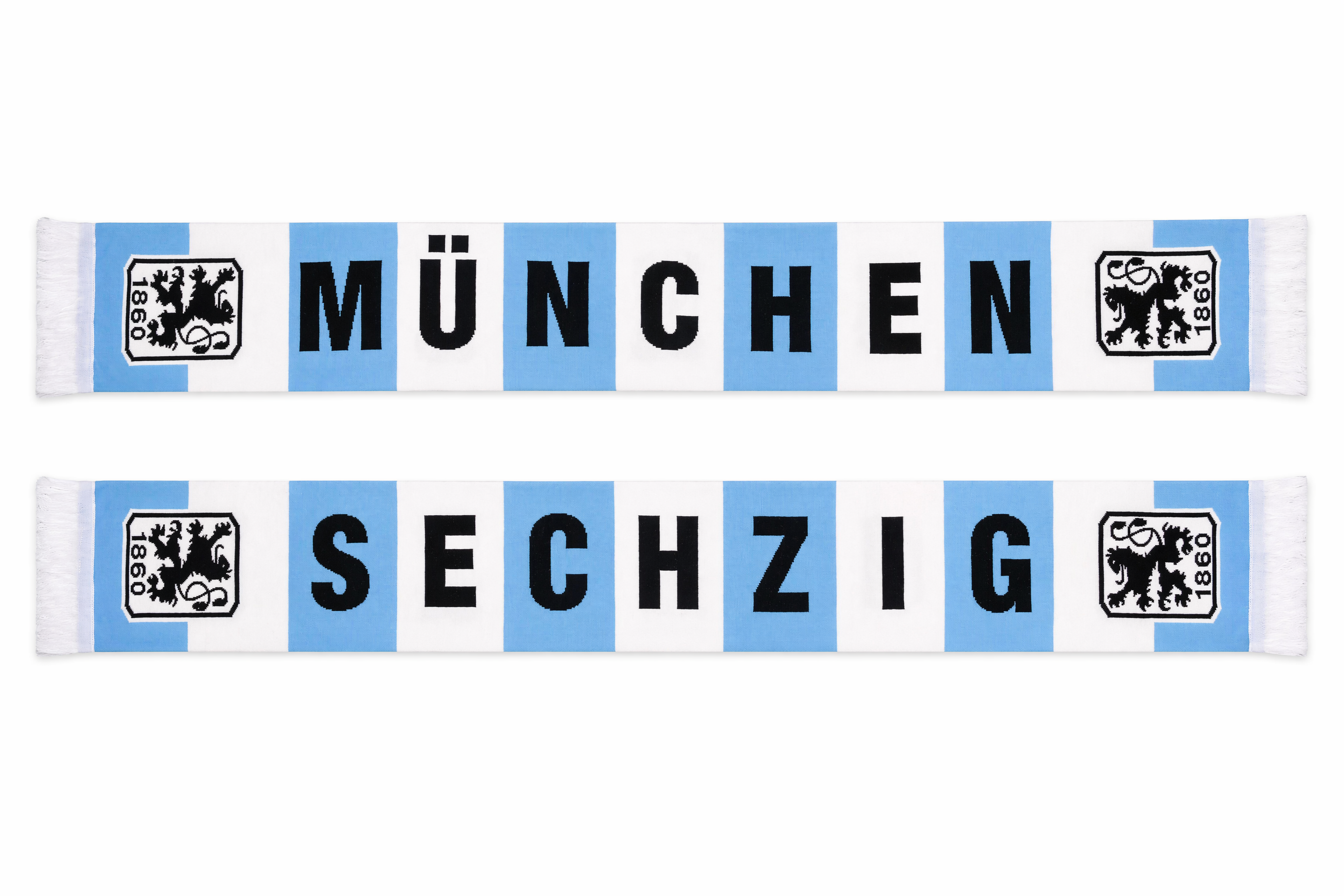 Schal München weiß/hellblau