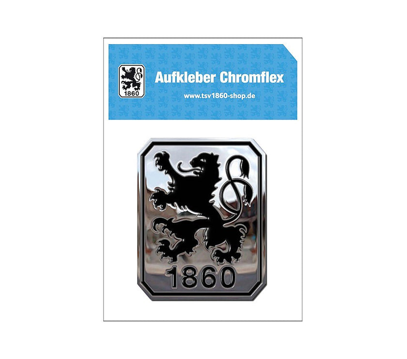 Aufkleber Chromflex silber