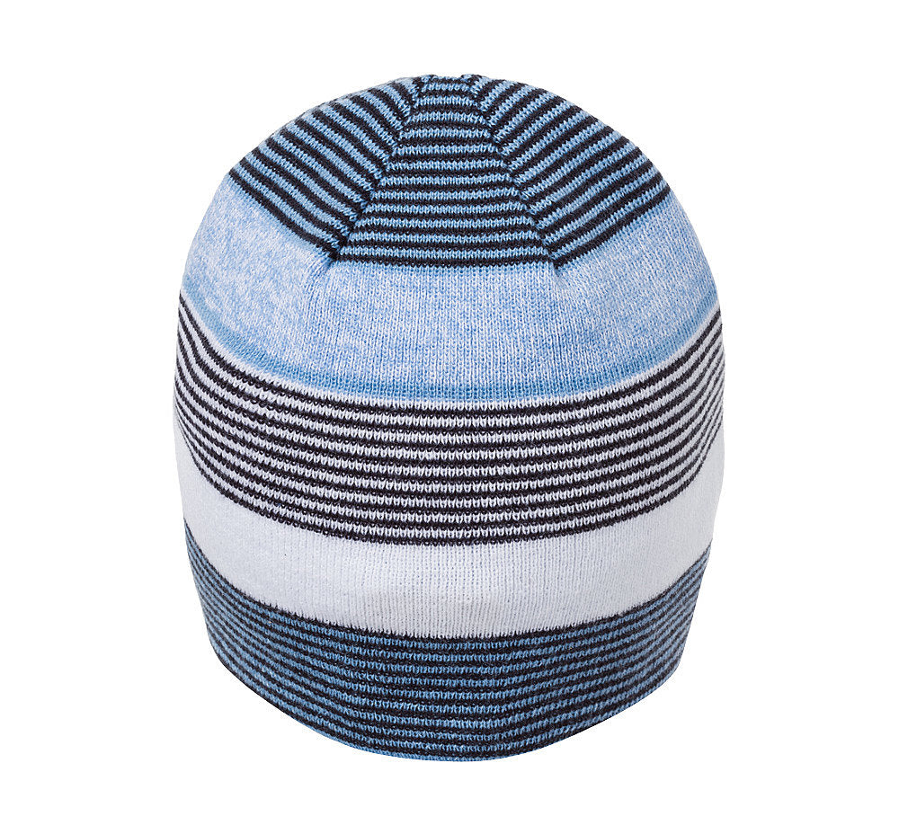 Kinder Wendemütze Blue Stripes
