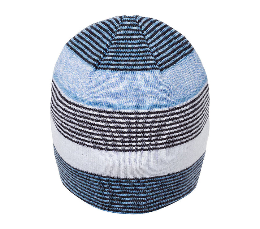 Kinder Wendemütze Blue Stripes