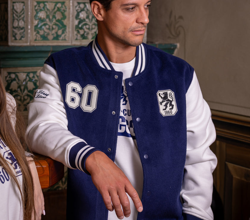 College Jacke marine/weiß