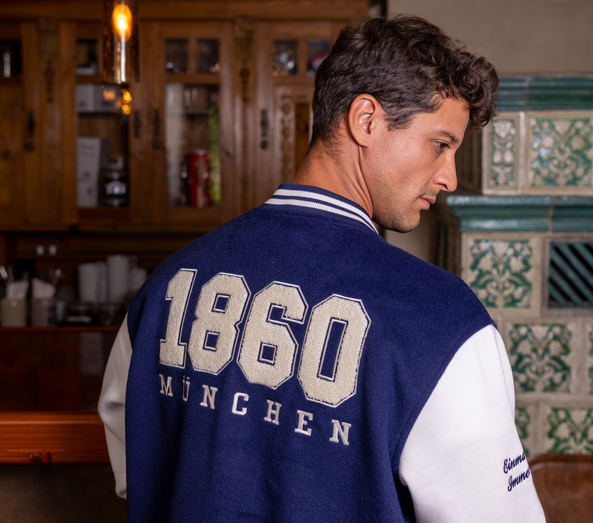 College Jacke marine/weiß