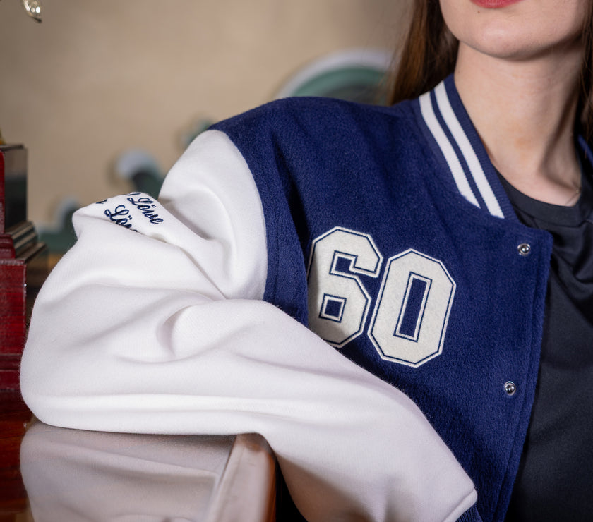 College Jacke marine/weiß