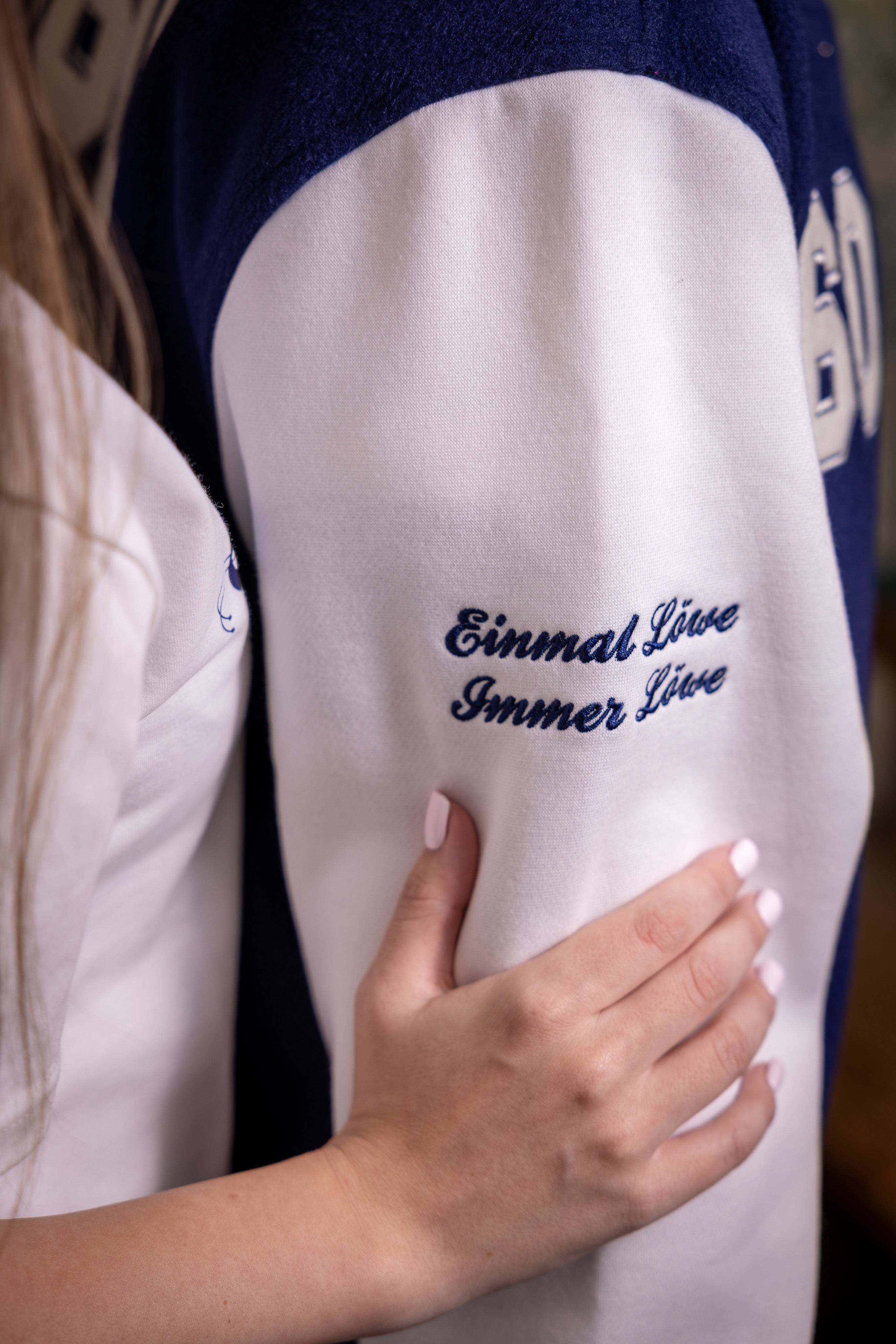 College Jacke marine/weiß