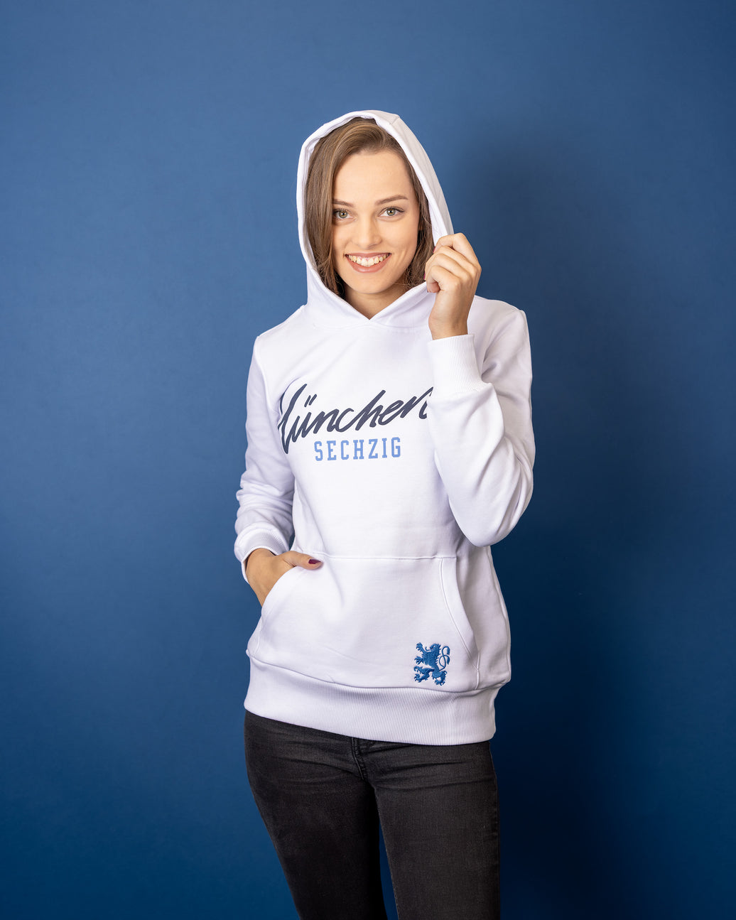 Lady Hoodie München Sechzig weiß