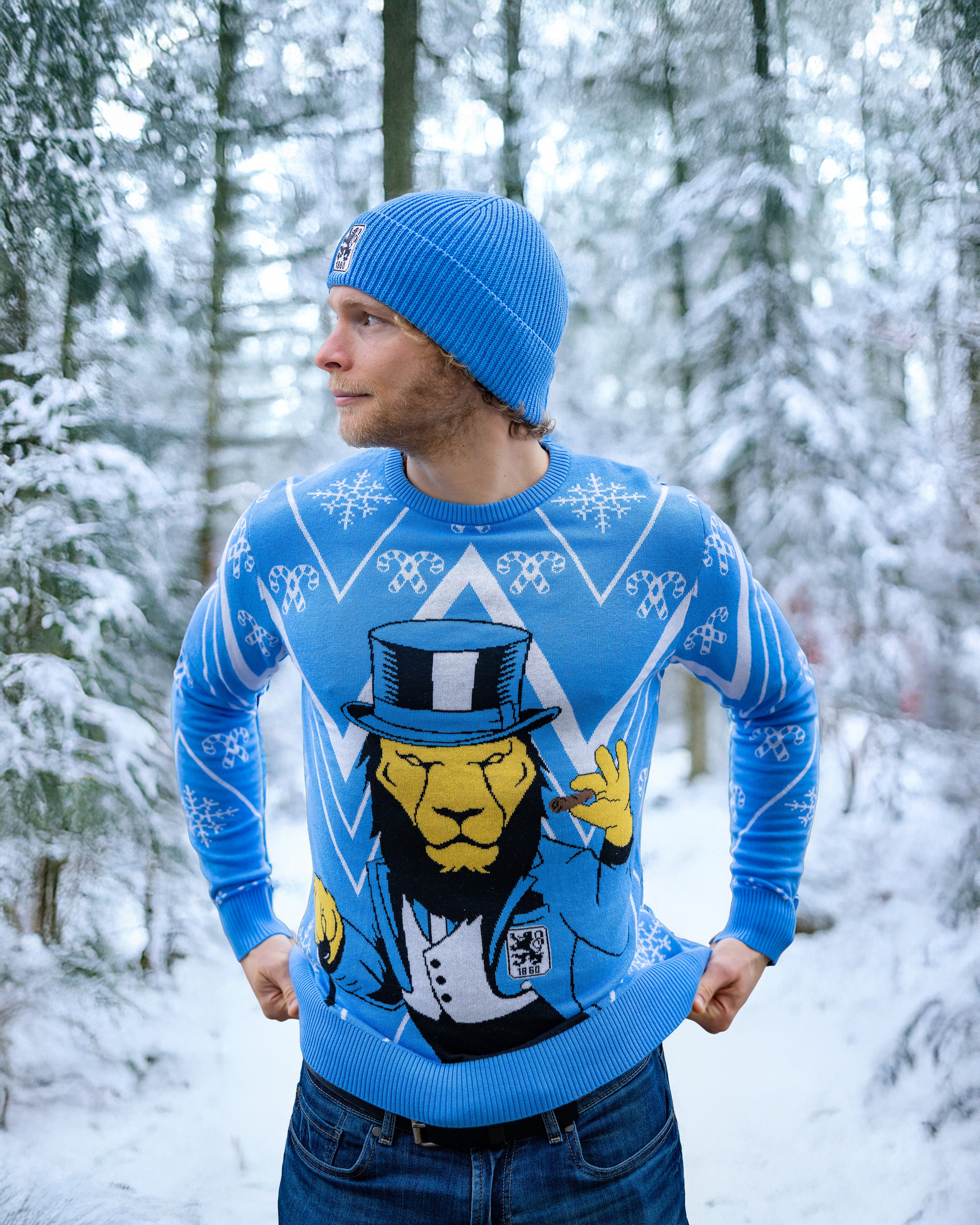 Christmas Pullover Löwe