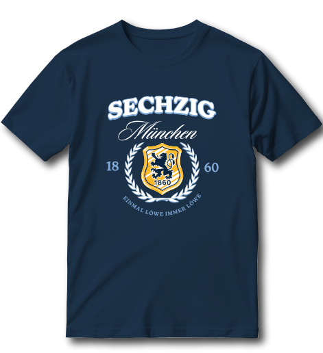 Kinder T-Shirt Lorbeer Wappen navy