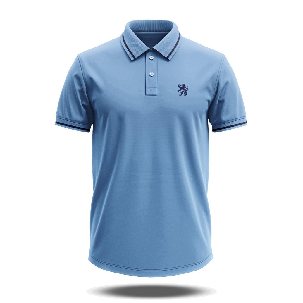Poloshirt Retro hellblau