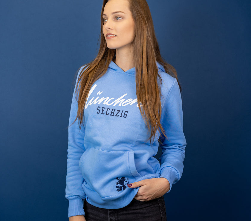 Lady Hoodie München Sechzig hellblau
